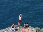 SX19542 Rock jumping in Riomaggiore, Cinque Terre, Italy.jpg